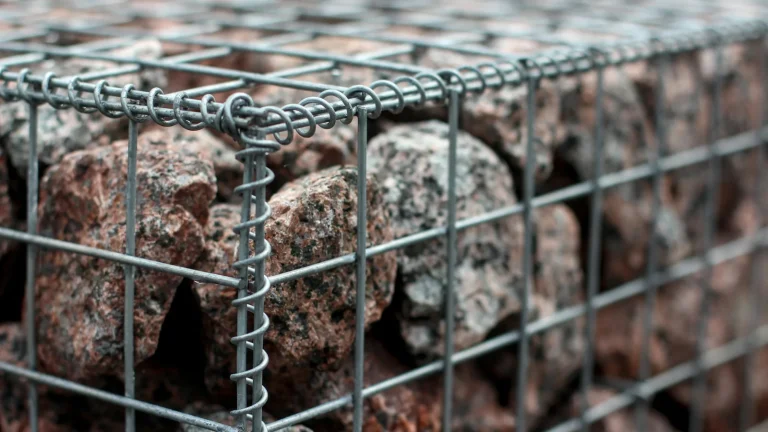 Clôture en gabion : structure robuste et durable